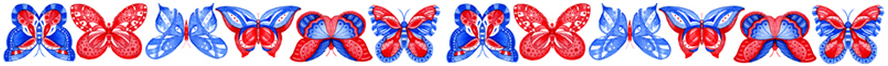 Anni Arts Red Blue Butterfly Printable Crafts
