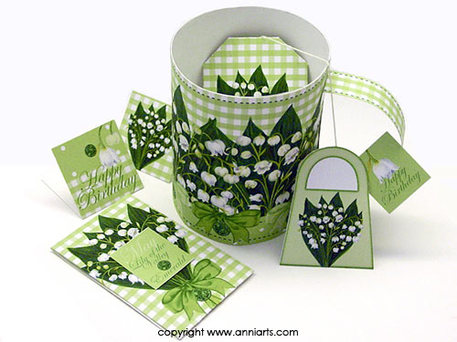 May Birth Flower and Gem range Anni Arts Luxury Printable Crafts