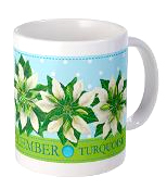  Anni Arts Birth Flower and Gem December Ceramic Mug